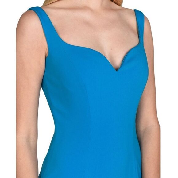 Badgley Mischka Sleeveless Sweetheart Neckline Mermaid Trumpet Maxi Dress Formal - Picture 2 of 14